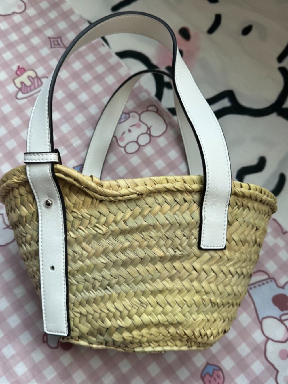 Loewe Raffia Woven Basket Tote Bag - Picture 5 of 10